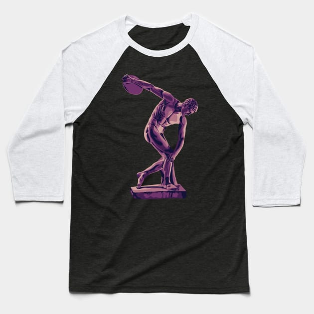 The Discus Thrower Baseball T-Shirt by Slightly Unhinged